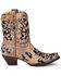 Image #2 - Corral Women's Brown Inlay Western Booties - Snip Toe, Brown, hi-res