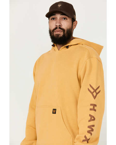 Image #2 - Hawx Men's Halstead Hooded Sweatshirt , Honey, hi-res