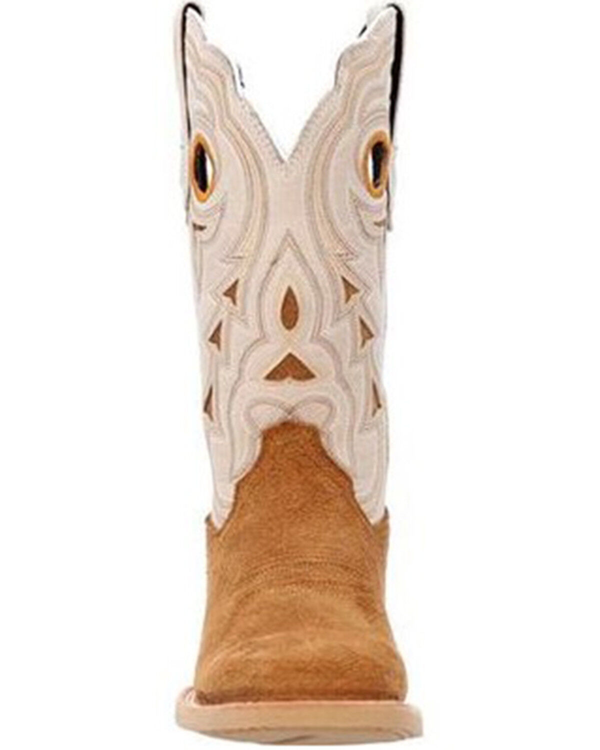 Image #4 - Durango Women's Lady Rebel Pro Cashew Western Boots - Broad Square Toe, Cream/brown, hi-res