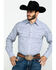 Rock 47 by Wrangler Men's Small Plaid Long Sleeve Western Shirt , Grey, hi-res