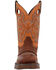 Image #8 - Durango Men's Rebel Saddle Western Boots - Broad Square Toe, Brown, hi-res