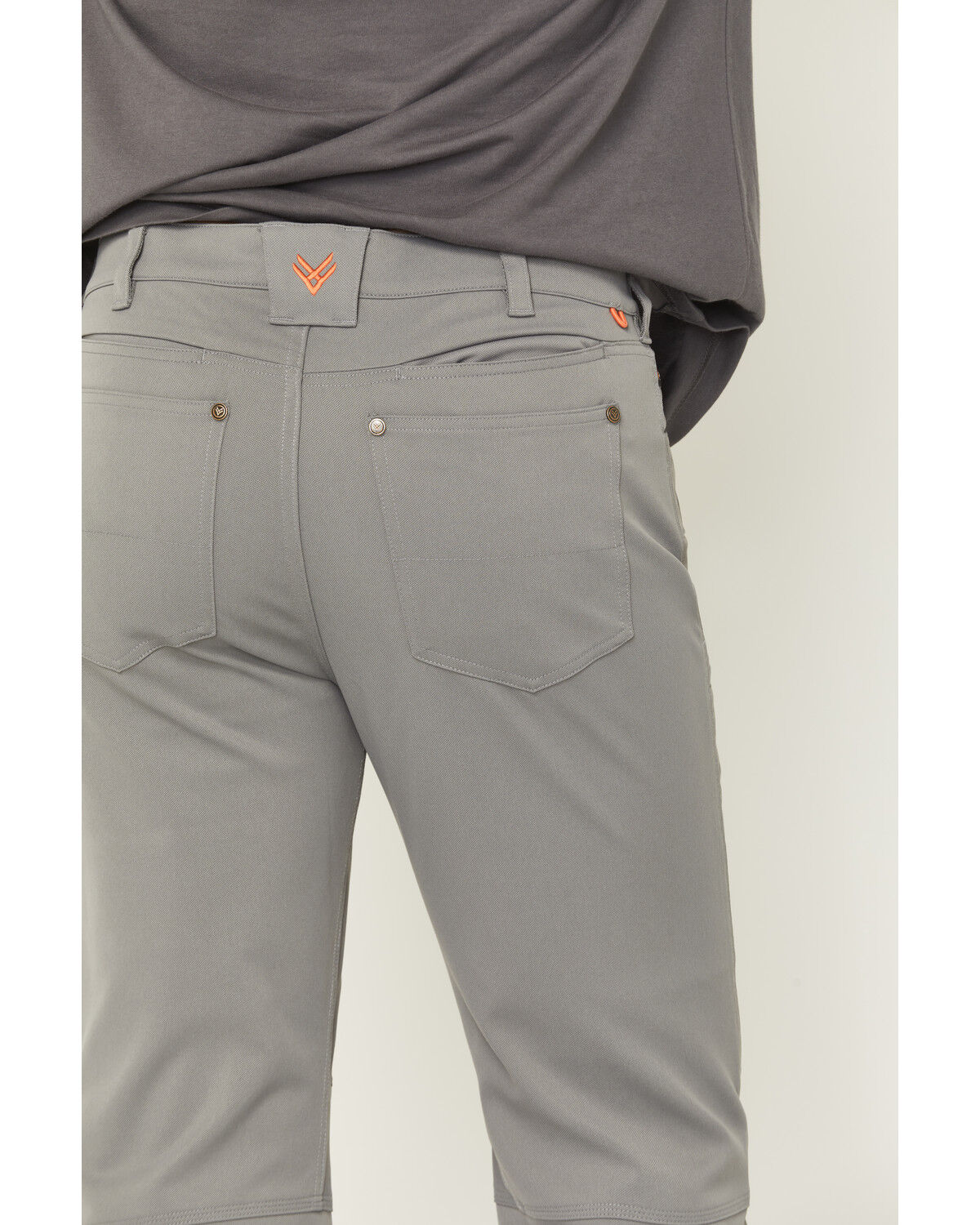 Image #4 - Hawx Men's Burr Double Weave Work Pants, Medium Grey, hi-res
