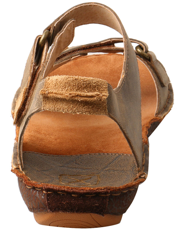 Twisted X Men's Hand Stitched Sandals, Brown, hi-res