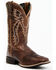 Image #1 - Myra Bag Women's Salvage Oesle Western Boots - Broad Square Toe, Dark Brown, hi-res
