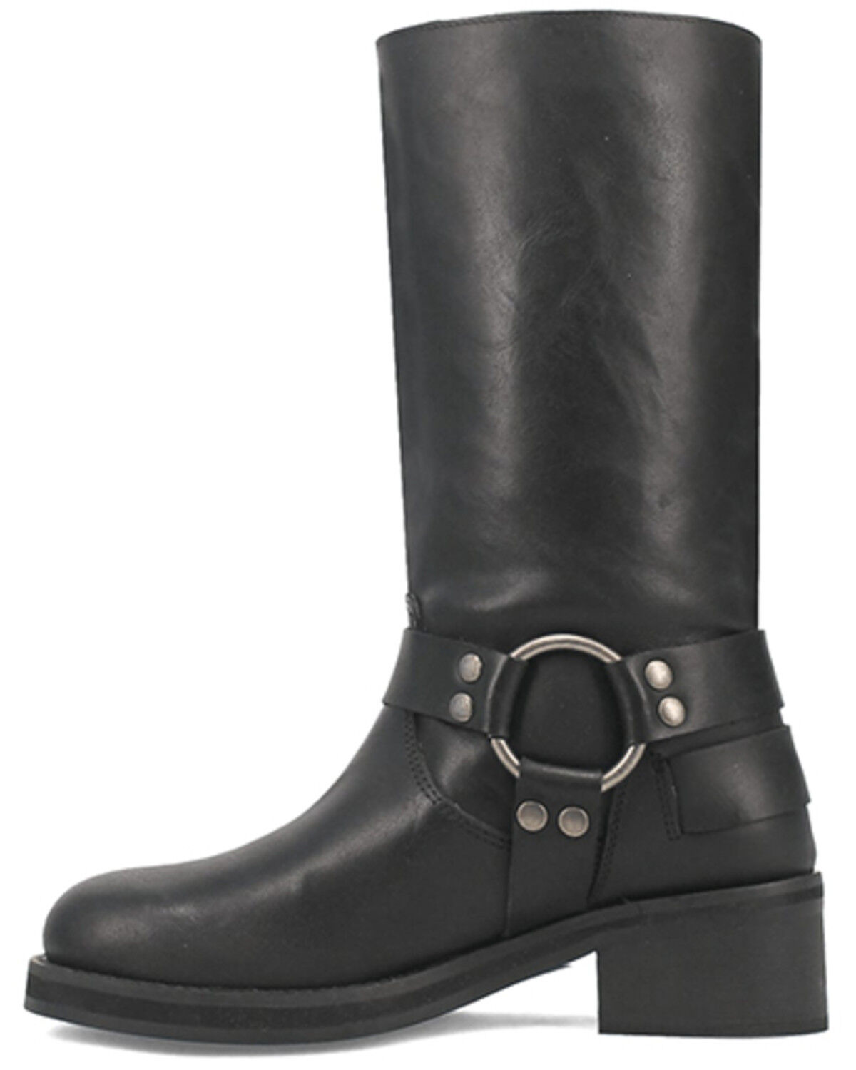 Image #3 - Dingo Women's Harlee Motorcycle Boots - Round Toe, Black, hi-res
