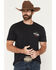 Image #2 - Wrangler Men's Vivan Los Vaqueros Horseshoe Short Sleeve Graphic T-Shirt, Black, hi-res