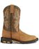 Ariat Boys' Aged Bark Workhog Cowboy Boots - Round Toe, Aged Bark, hi-res