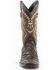 Image #3 - Ferrini Men's Bronco Brown Pirarucu Print Western Boots - Broad Square Toe, Brown, hi-res