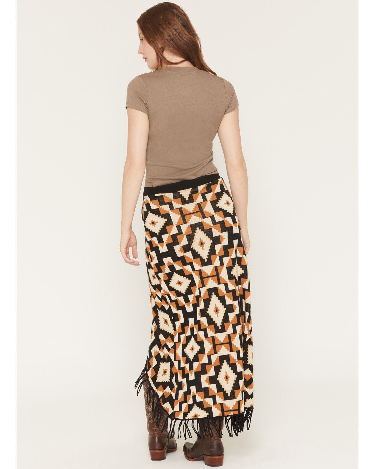 Image #3 - Tasha Polizzi Women's Andre Sweater Fringe Midi Skirt, Multi, hi-res