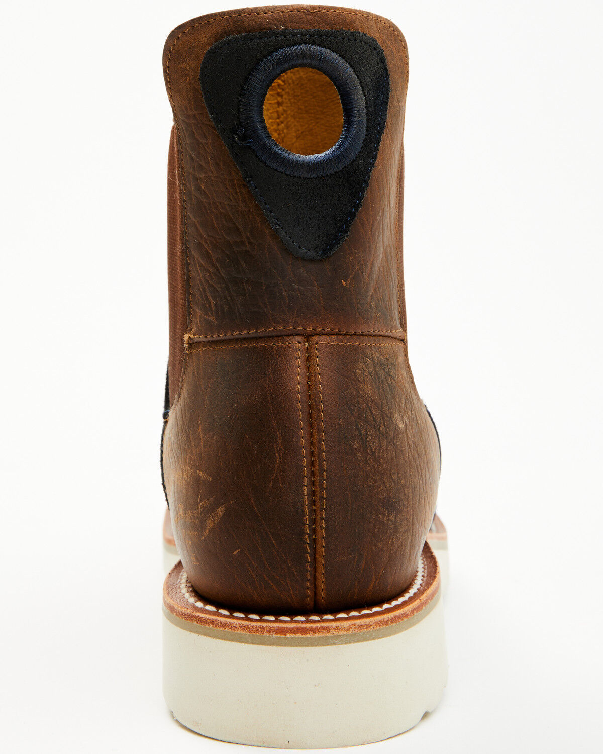 Image #5 - Horse Power Men's Marine Suede Chelsea Boots - Square Toe, Blue, hi-res