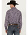 Image #4 - Cinch Men's Paisley Print Long Sleeve Button-Down Western Shirt - Big, Purple, hi-res