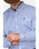 Image #4 - Cinch Men's Tencel Mini Stripe Long Sleeve Button-Down Western Shirt, Royal Blue, hi-res