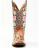 Macie Bean Women's Rose Garden Western Boots - Broad Square Toe, Honey, hi-res