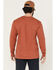 Image #4 - Carhartt Men's Logo Loose Fit Heavyweight Long Sleeve Graphic T-Shirt, Red, hi-res