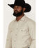 Image #2 - Gibson Men's Southside Satin Striped Long Sleeve Snap Western Shirt, Tan, hi-res