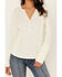 Image #3 - Idyllwind Women's Pearl Knit Henley Shirt, Ivory, hi-res