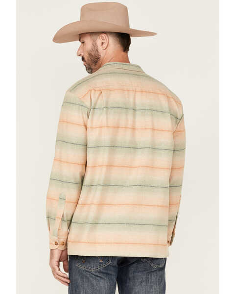 Image #4 - Pendleton Men's Board Ombre Plaid Long Sleeve Button Down Western Shirt , Tan, hi-res