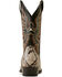 Image #3 - Ariat Men's Slick Exotic Python Western Boots - Round Toe, Brown, hi-res