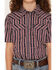 Image #3 - Cody James Boys' Steer Head Stars & Stripes Short Sleeve Snap Western Shirt, Navy, hi-res