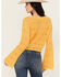 Image #4 - Beyond The Radar Women's Long Sleeve Cropped Knit Sweater, Orange, hi-res