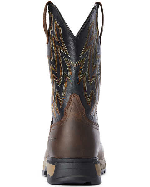 Image #3 - Ariat Men's Rebar Flex Waterproof Western Work Boots - Soft Toe, Brown, hi-res