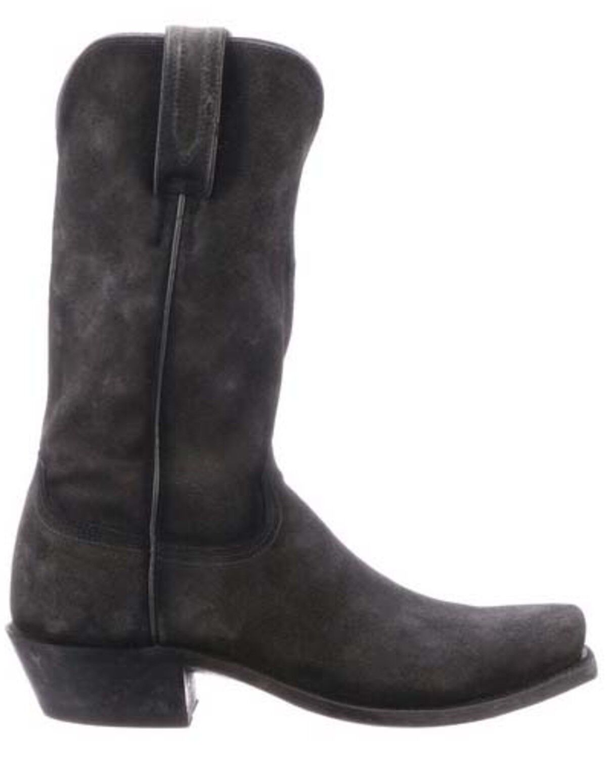 Mens black suede cowboy boots Outlet