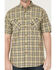 Image #3 - Ariat Men's Rebar Made Tough Short Plaid Print Sleeve Button-Down Stretch Work Shirt, Beige, hi-res
