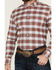 Image #3 - Cody James Men's Rush Plaid Print Long Sleeve Button-Down Stretch Western Shirt - Big, Ivory, hi-res