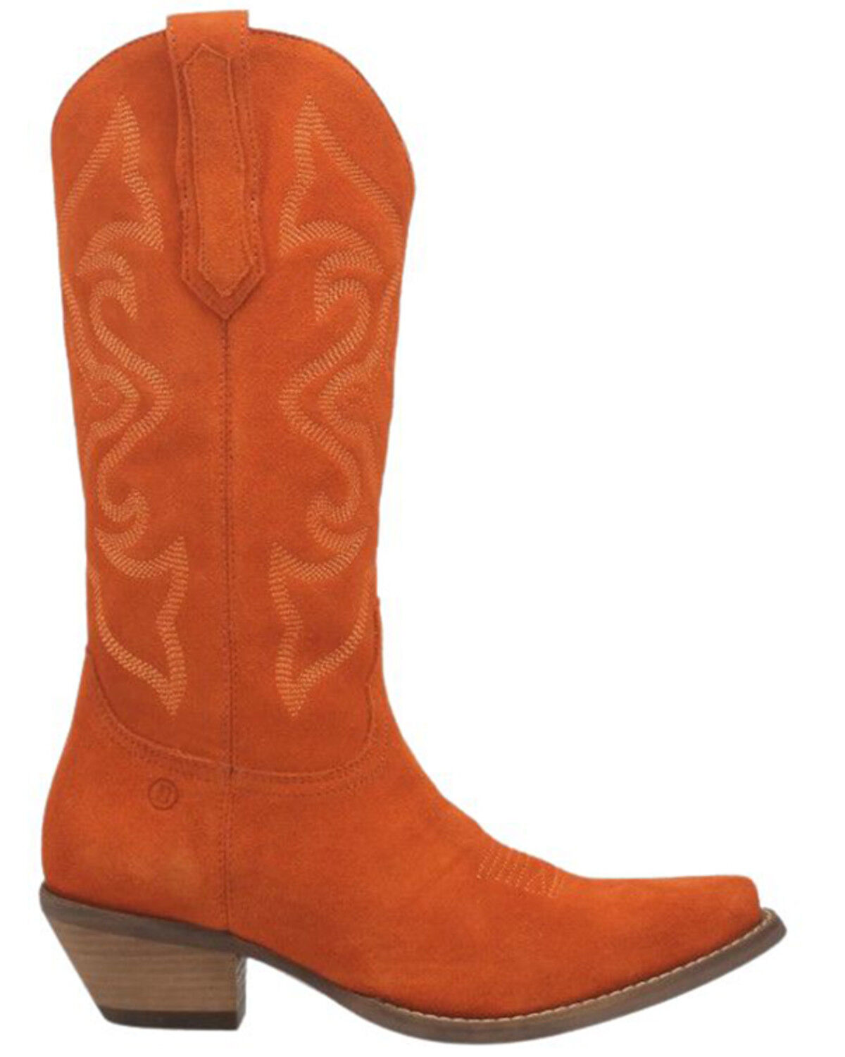 Image #2 - Dingo Women's Out West Tall Western Boots - Round Toe, Orange, hi-res