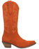 Image #2 - Dingo Women's Out West Tall Western Boots - Round Toe, Orange, hi-res