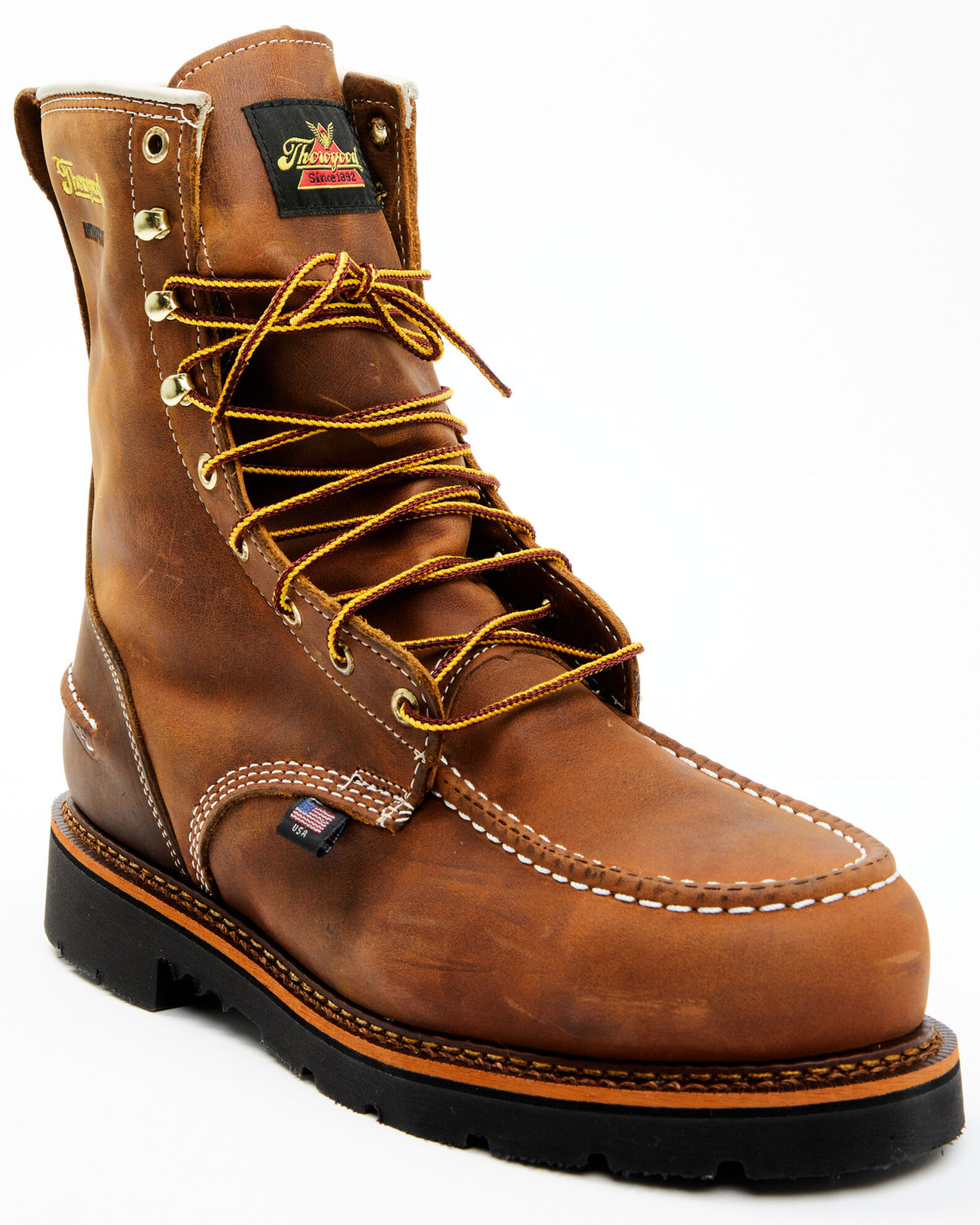 8 inch steel toe waterproof work boots sale