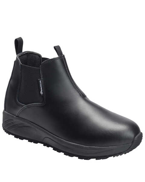 Nautilus Men's Skidbuster Pull On Work Boots - Soft Toe, Black, hi-res