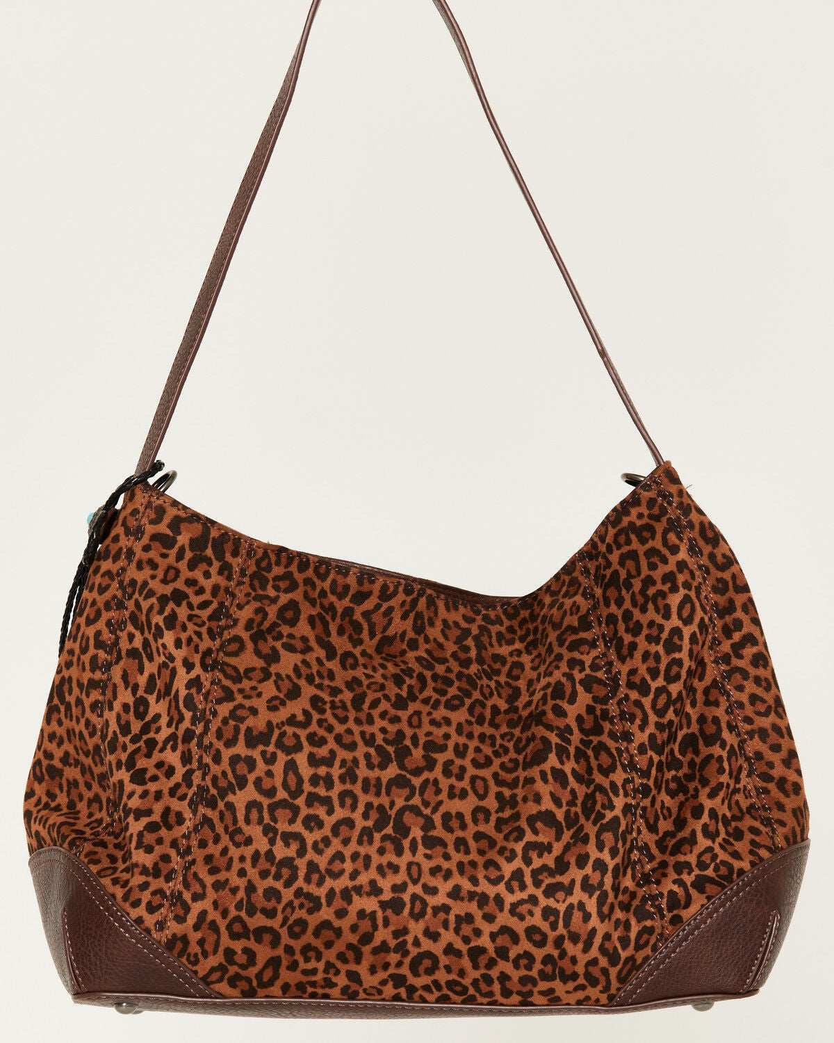 Image #3 - Justin Women's Leopard Print Crossbody Shoulder Bag, Brown, hi-res