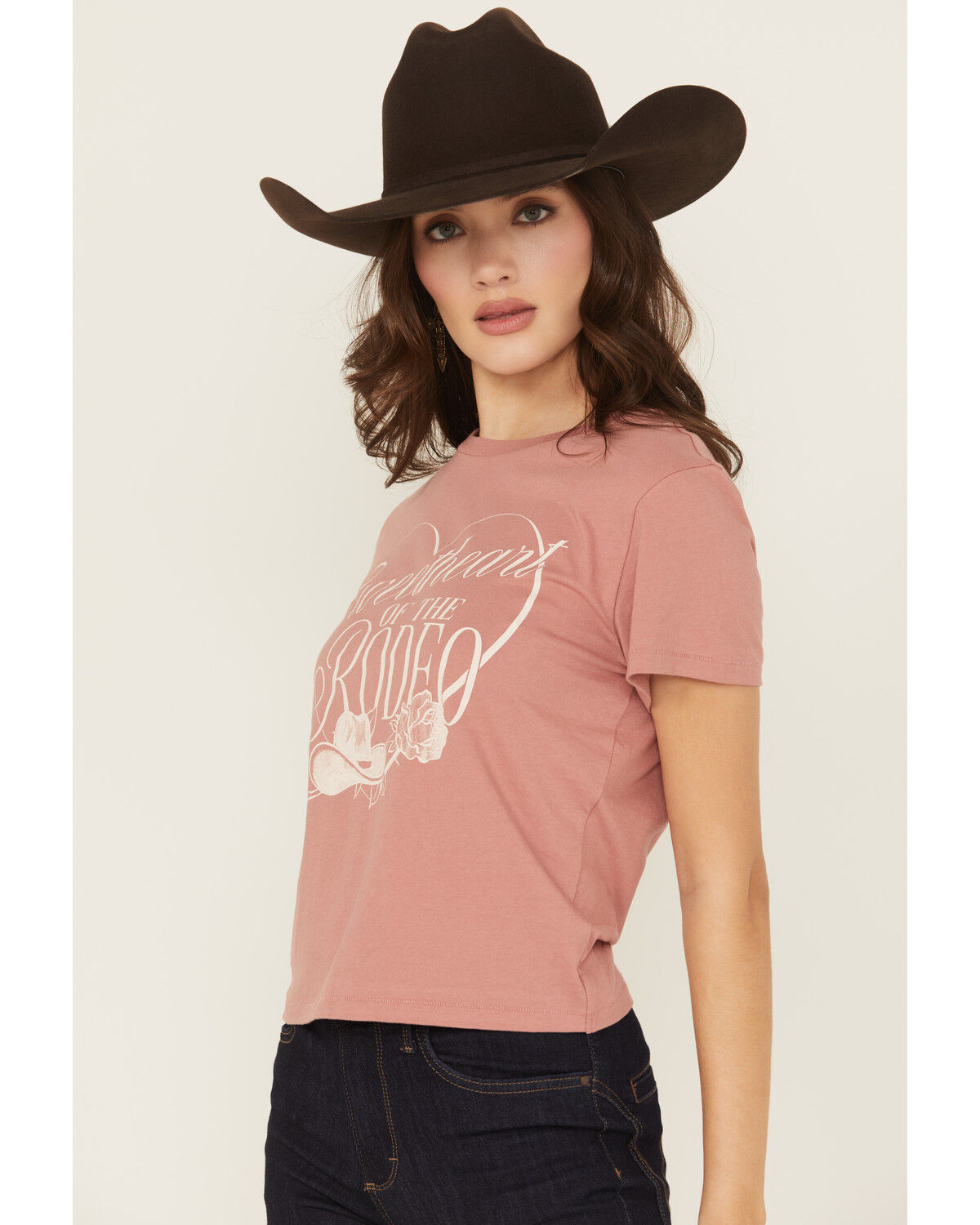 Image #2 - White Crow Women's Sweetheart of the Rodeo Short Sleeve Graphic Tee, Pink, hi-res