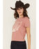 Image #2 - White Crow Women's Sweetheart of the Rodeo Short Sleeve Graphic Tee, Pink, hi-res