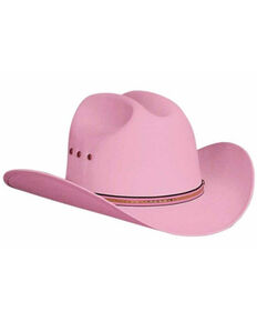 Bullhide Kids Pink Linen Felt Western Hat , Pink, hi-res