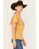 Image #2 - Rock & Roll Denim Women's Ranchy Short Sleeve Graphic Tee, Mustard, hi-res