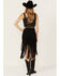 Image #4 - Idyllwind Women's Shiloh Asymmetrical Faux Suede Skirt, Black, hi-res