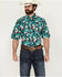 Image #1 - Ariat Men's Jillian Hawaiian Floral Print Short Sleeve Button-Down Western Shirt, Black, hi-res
