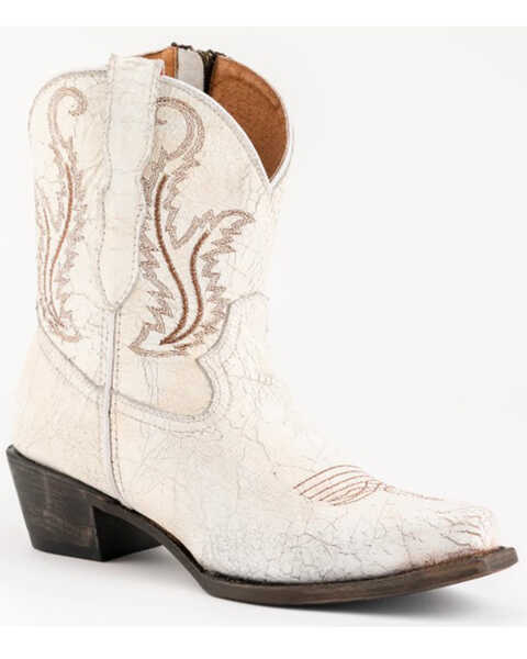 Ferrini Women's Molly Western Boots - Snip Toe , White, hi-res