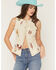 Image #1 - Blue B Women's Western Embroidered Sleeve Button-Down Shirt, Sand, hi-res