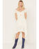 Image #1 - Shyanne Women's Swiss Dot Dress, Cream, hi-res