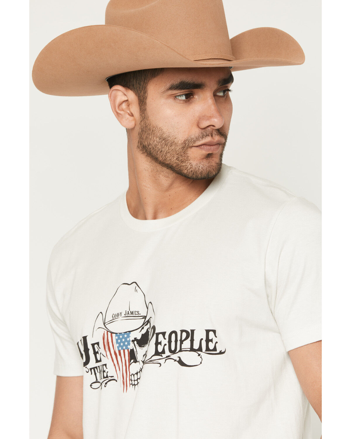 Image #2 - Cody James Men's We The People Short Sleeve Graphic T-Shirt, Cream, hi-res