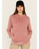 Image #1 - Carhartt Women's Relaxed Fit Midweight French Terry Hoodie, Maroon, hi-res