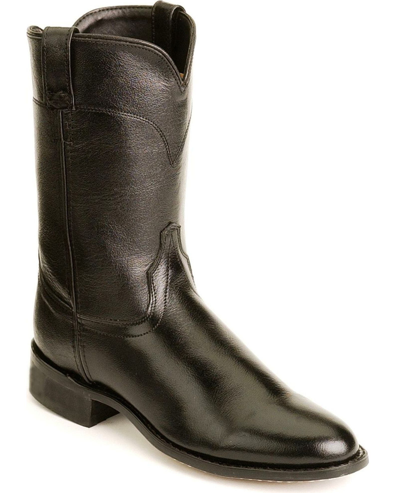 Old West Men s Roper Western Boots Round Toe Country Outfitter