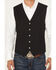 Image #3 - Cody James Men's Saratoga Button-Down Western Vest, Black, hi-res