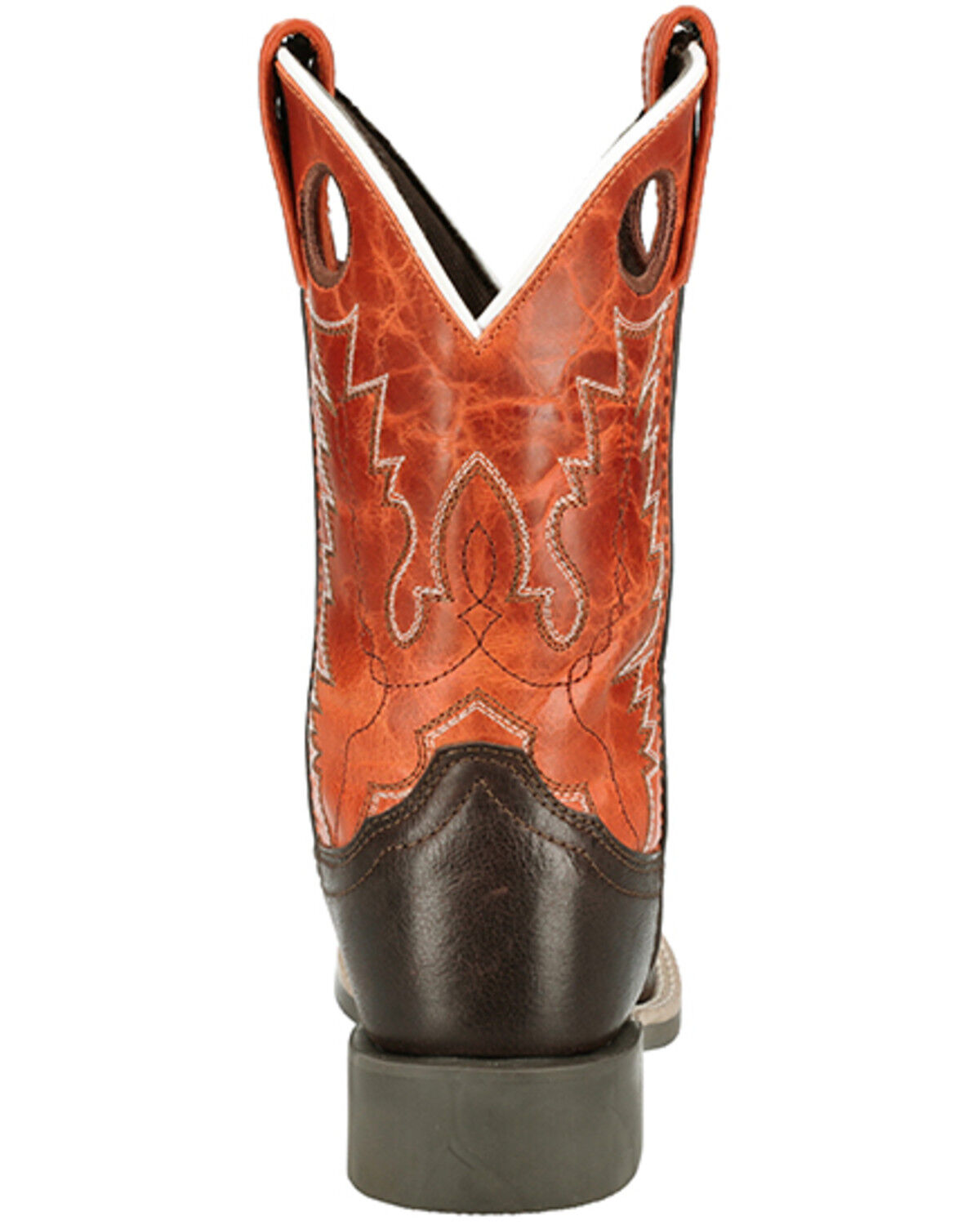 Image #5 - Smoky Mountain Little Boys' Dusty Western Boots - Broad Square Toe, Chocolate, hi-res