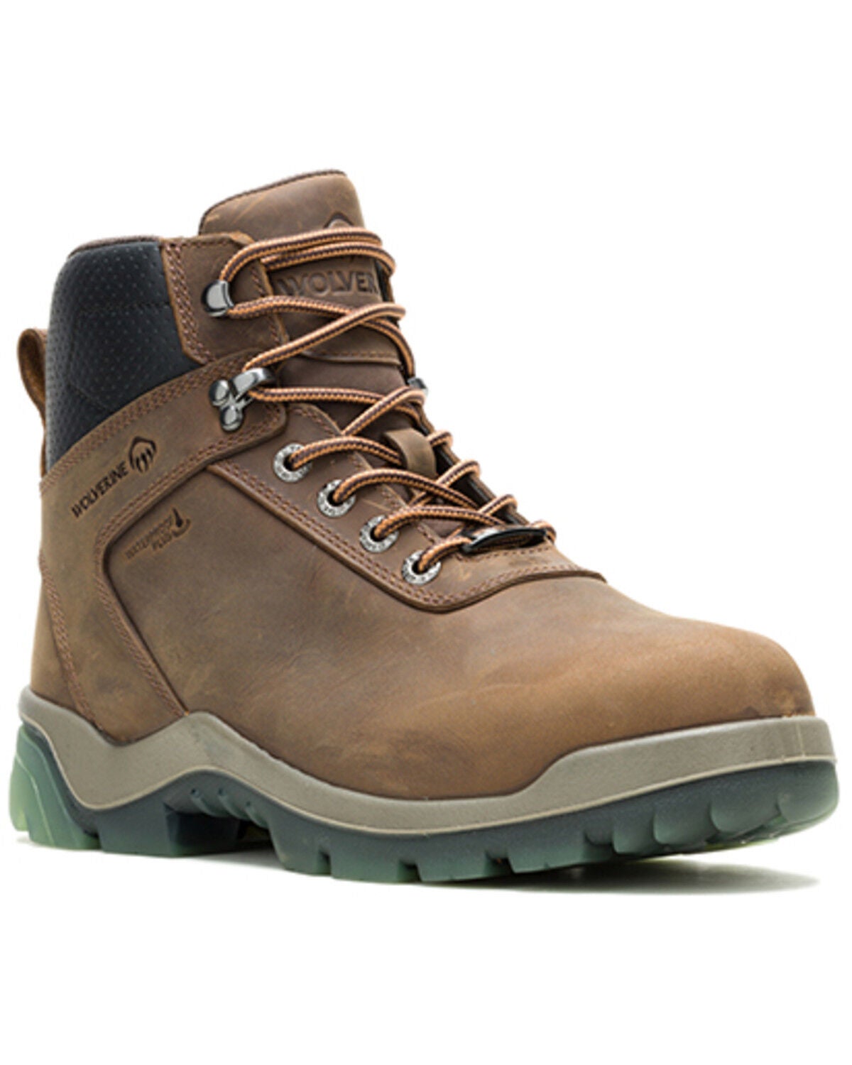 Wolverine Men's Vantage HypeRest 6" Met-Guard CarbonMax&reg; Work Boots - Composite Toe, Dark Brown, hi-res