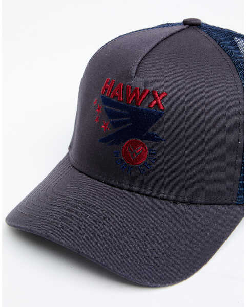 Image #2 - Hawx Men's Dark Gray Eagle Logo Graphic Mesh-Back Ball Cap , Dark Grey, hi-res