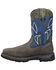Dan Post Men's 11" Storm Surge Waterproof Western Work Boots - Composite Toe , Blue, hi-res